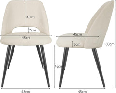 Khaki velvet upholstered dining chairs,independent metal legs.