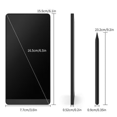 LONGTOO LCD Writing Tablet, Full Screen Erasable,6.5 Inches Screen Black