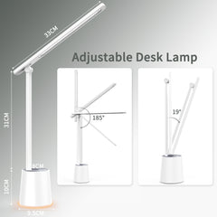 Dimmable LED Eye-Caring Desk Lamp,Touch Control, Memory Function